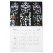 Glas in lood Windows Kalender (Mar 2026)