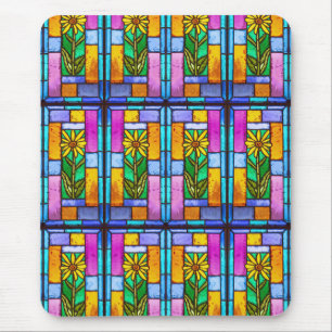 Glas in lood Yellow Daisy Muismat