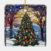 Glas in lood Yule Tree Ornament (Achterkant)