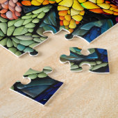 Glas in lood zeesterren puzzel legpuzzel (Zijkant)