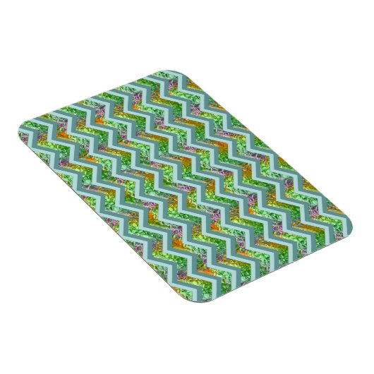 Glas in lood ZigZag Magneet (Rechterzijde)