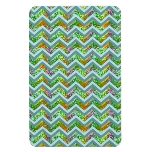 Glas in lood ZigZag Magneet (Verticaal)