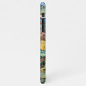 Glas in lood zon, wolken en oceaanontwerp iPhone hoesje (Linkerkant)