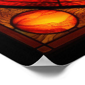 Glas in lood Zonnestelsel Poster (Hoek)