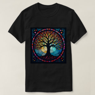 Glas-in-loodkunst, Boom des Levens Glas-in-lood T-shirt