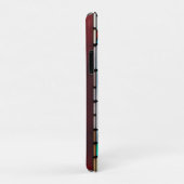 Glas-in-loodontwerp met kat Case-Mate iPhone case (Achterkant/rechts)