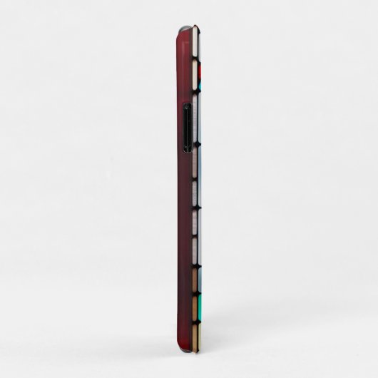 Glas-in-loodontwerp met kat Case-Mate iPhone case (Achterkant/rechts)