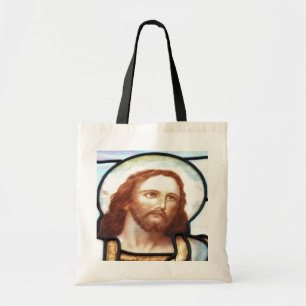 Glas-in-loodraam Christus Tote Bag