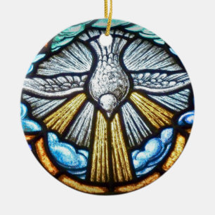Glas-in-loodraam Duif Ornament
