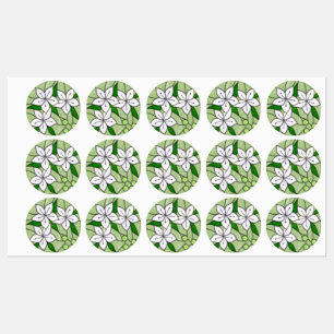 Glas-in-loodstickers Labels
