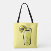 Glas limonadegele Canvas tas (Achterkant)