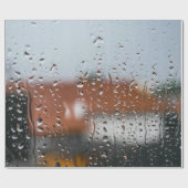 Glas met regenstang cadeaupapier (Vlak)