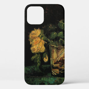 Glas met rozen van Vincent van Gogh iPhone 12 Hoesje