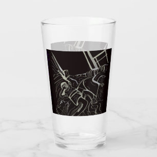 Glas met vader en zoon
