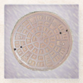 Glas Onderzetter - Manhole Hoesje (Voorkant)