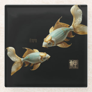 Glas Onderzetter/Porselein Koi/Onderzetter Glazen Onderzetter