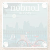 Glas Onderzetters - Londen Engeland VK (Achterkant)