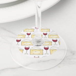Glas Rood Wijnbrie Kaas Tasting Celebration Wijnglaslabel
