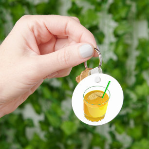 Glas sap Sleutelhanger