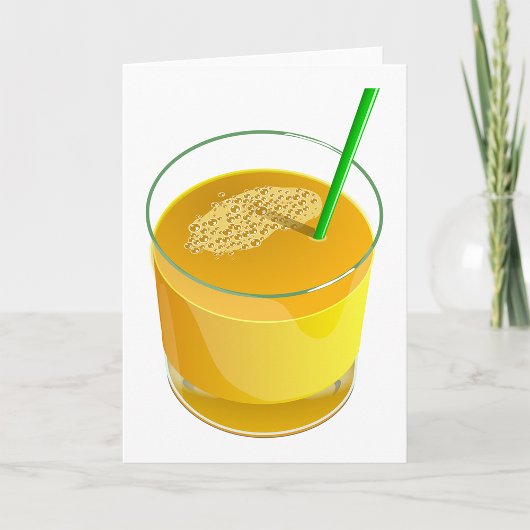 Glas sap Wenskaarten Kaart