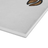 Glas-Schneidebrett Kaffee Snijplank (Hoek)