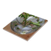 glas sneeuwval tegeltje (Zijkant)