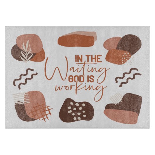 Glas snijplank cadeau voor christenen (Voorkant)