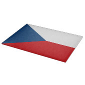 Glas snijplank met vlag van Tsjechië (Hoek)