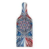 Glas snijplank paddle Franse Kleuren (Voorkant)