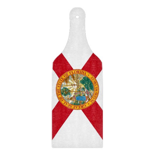 Glas snijplank peddel met Florida vlag (Voorkant)