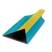 Glas snijplank peddel met vlag van Bahama's (Hoek)