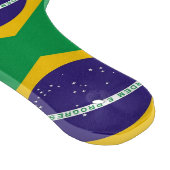 Glas snijplank peddel met vlag van Brazilië (Hoek)