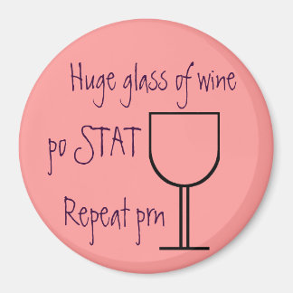 Glas van de magneet van de wijnorde