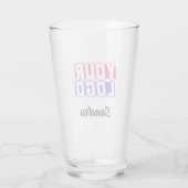 Glas van de Pint van de Logo van de douane met Uw  (Achterkant)