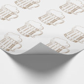 glas van hout cadeaupapier (Hoek)