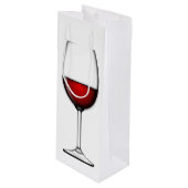 GLAS VAN RODE WIJN CADEAUTAS (Voorkant Gekanteld)
