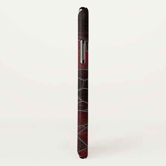 Glas van rood en zwart Case-Mate iPhone case (Achterkant / rechts)