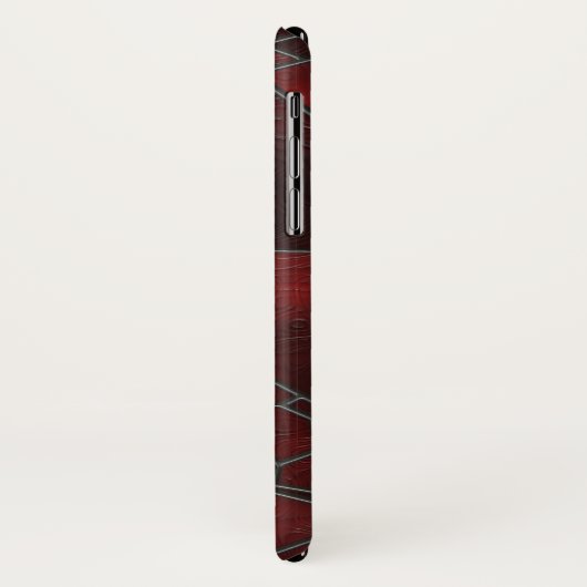 Glas van rood en zwart Case-Mate iPhone case (Achterkant/links)