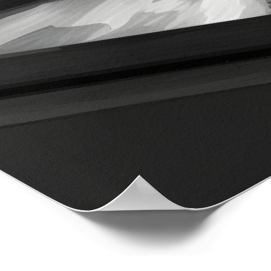 Glas van Water Schets Poster (Hoek)