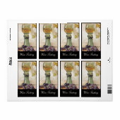 GLAS VAN WITTE WIJN, OUDE DRUIVENVINEYARD ETIKET (Full Sheet)