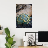 Glas Vissen Float, verticaal Poster (Thuiskantoor)