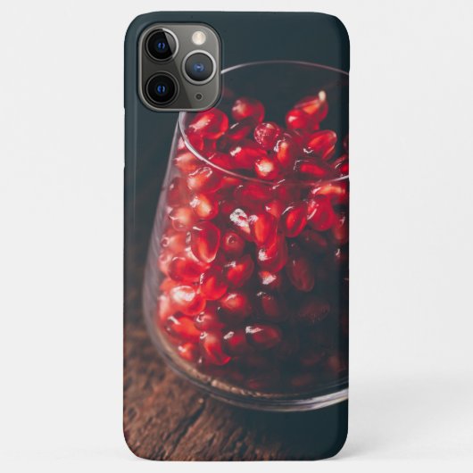 Glas vol met rode granaatappelzaad Case-Mate iPhone case (Achterkant)