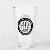 Glas voor 40 jaar lange telefonische feestdagen (Voorkant)