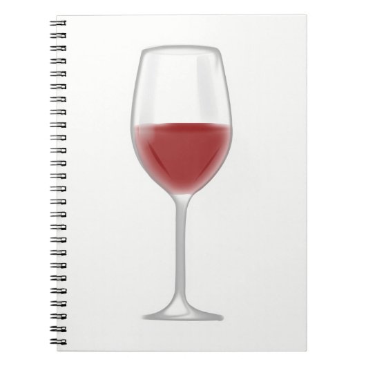 Glas wijn notitieboek (Voorkant)