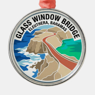 Glas Window Brug Bahamas Metalen Ornament