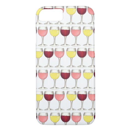 Glas witte rode bril Winery Wine Lover Case-Mate iPhone Case (Achterkant)