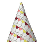 Glas witte rode bril Winery Wine Lover Feesthoedjes (Rechts)