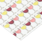 Glas witte rode bril Winery Wine Lover Tafelkleed (Gekanteld)