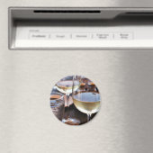 Glas witte wijn magneet (Insitu (Vaatwasser))