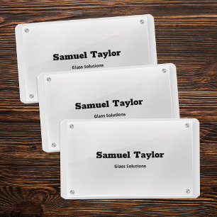 glasbedrijf visitekaartje